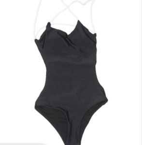 Black one piece swimsuit